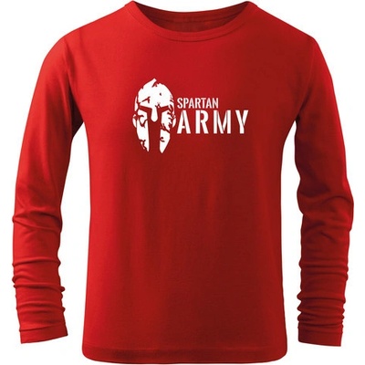 Dragowa detské dlhé tričko Spartan army červená