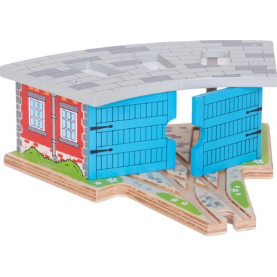 Bigjigs Rail Bigjigs Trojité depo s vraty
