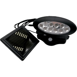  Соларен led прожектор с датчик за движение, 10 led диода и отделен соларен панел