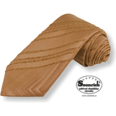 Soonrich kravata tkaná hnědá Londýn kln005 – Zbozi.Blesk.cz