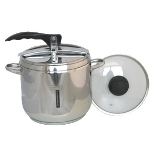 Haschever Hr-perfect-Тенджера под налягане 9l + стъклен капак (4dtydk0922009) (0189104)