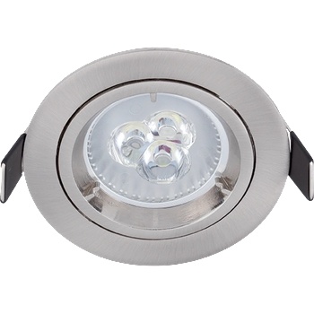 ELMARK Led МЕТ. КРЪГЛА ЛУНА led3x2w 6400k САТ. НИКЕЛ (92gur563wh/sn)