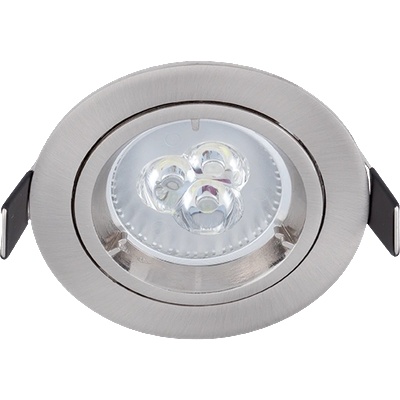 ELMARK Led МЕТ. КРЪГЛА ЛУНА led3x2w 6400k САТ. НИКЕЛ (92gur563wh/sn)