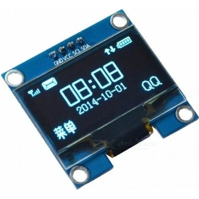 0,96 "palcový I2C IIC OLED LCD modul, 4 piny (s VCC GND) modrý