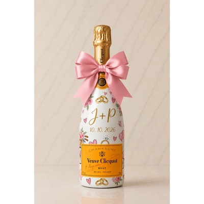 Veuve Clicquot Brut Svatební lahev na přání 0,375 l