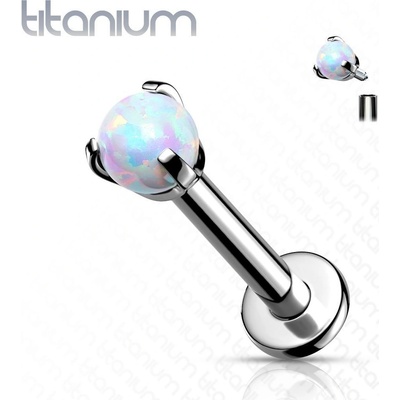 Šperky4U piercing do brady labreta titan TIT1077-OP17