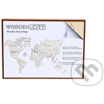 Wooden City 3D puzzle Mapa sveta M 29 ks WM501