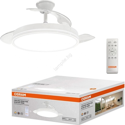 OSRAM - Димируемо LED осветително тяло с вентилатор WING LED/36W/230V 3000/4000/6000K +ДУ (P228185)