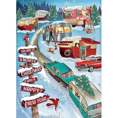 Cobble Hill - Puzzle Christmas Campers 1000 - 1 000 piese