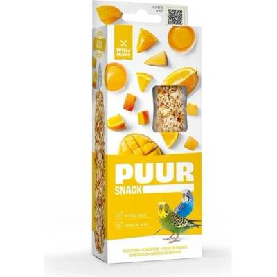 Puur tyčinky pták andulka pomeranč&mango 2 ks 60 g