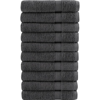 vidaXL Премиум кърпи SOLUND 10 бр антрацит 100x200 см 600 gsm (137174)