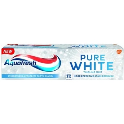 Aquafresh Pure White Tingling Mint Избелваща паста за зъби 75 мл