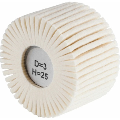 Rhodius 305385 | Leštiaci filcový vejár 80x50x6 mm, tvrdosť D3/H25, FLP