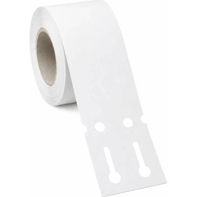 Plastová Etiketa záhradnícka 50 mm x 100 mm, 2 - Produkcia, Polypropylén, Biela, Dutinka 40 mm, 1000 ks/kotúč