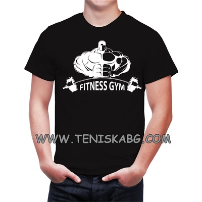 Fruit of the Loom Тениска със щампа - Fitness Gym 1