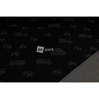 de-park Jarní softshell 18/12 - Reflexní auta - černá - 999 - 1 ks - 0,49 m