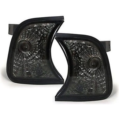 Кристални мигачи до фара bmw e34 лимузина / туринг (89-95) - черен хром (kgbe34b)