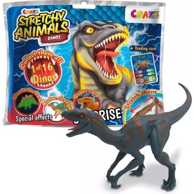 CRAZE Фигура за разтягане с изненада - Динозаври (43851)