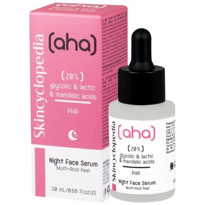 Victoria Beauty SKINCYCLOPEDIA Kонцентриран серум за лице - нощен пилинг с 20% AHA кисeлини и полихидрокси киселини 30ml (676869-00)