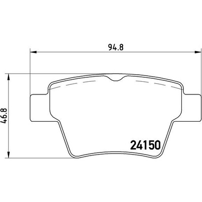BREMBO Sada brzdových platničiek kotúčovej brzdy P61080