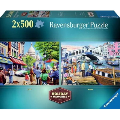 RAVENSBURGER Holiday Memories č.1 Spomienka na dovolenku 2x500 dielov