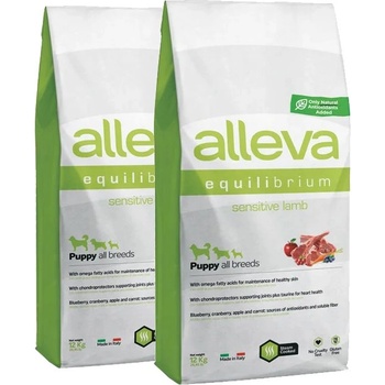 Alleva SP EQUILIBRIUM куче чувствителен агнец кученца всички породи 2 x 12 кг