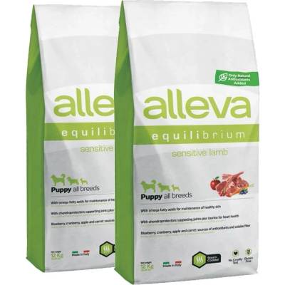 Alleva SP EQUILIBRIUM куче чувствителен агнец кученца всички породи 2 x 12 кг
