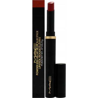 MAC Cosmetics Powder Kiss Velvet Blur Slim Stick Lipstick hydratační rtěnka 883 Spice World 2 g