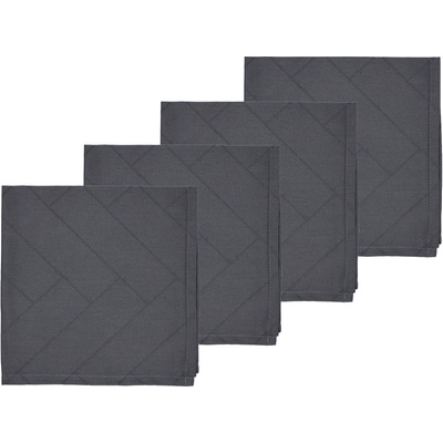 Södahl Салфетки Tiles Damask пепеляви 4 бр (15518)