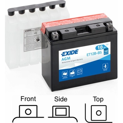 Exide YT12B-BS, ET12B-BS