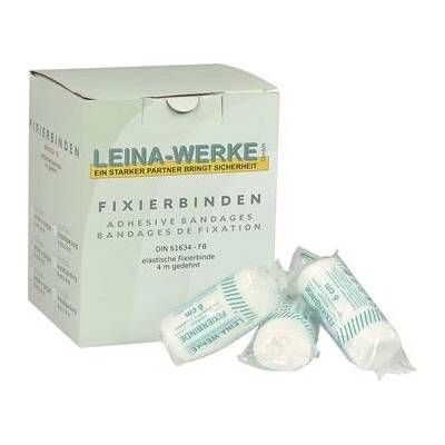 LEINA obinadlo fixační elastické bílé DIN 61634-FB 6 cm šířka 4 m délka