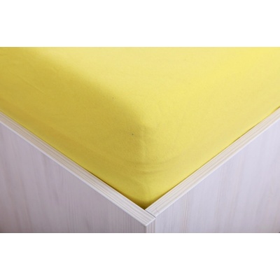 Teptex Prostěradlo jersey žluté 70x140