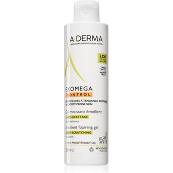 A-DERMA Exomega Control Emollient Foaming gel овлажняващ гел-пяна за суха атопична кожа 200ml