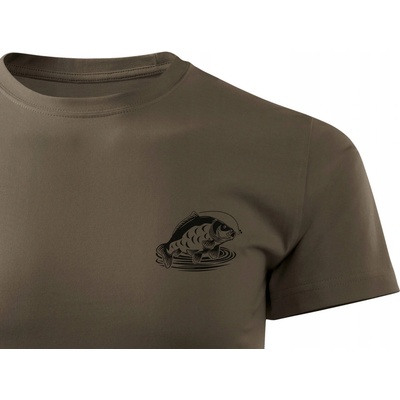 Forestmax pre rybára tričko s krátkym rukávom potlač Karp