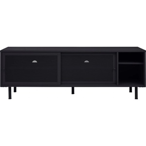 Unique Furniture Черна метална маса за телевизор 160x55x45 cm Veep - Unique Furniture (50260001)