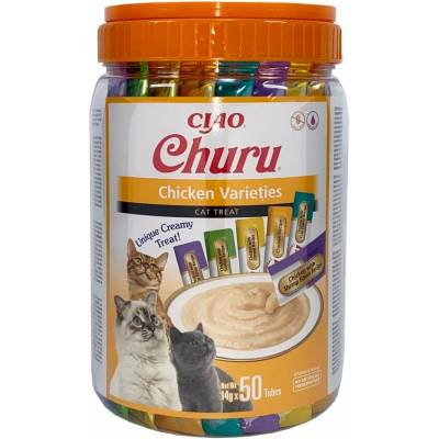 INABA Churu Varieties Chicken pamlsek pro kočky 50 x 14 g