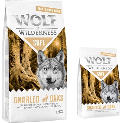 Wolf of Wilderness Soft Gnarled Oaks kuracie z voľného chovu & králik 12 kg