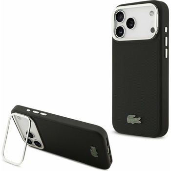 Lacoste Iconic Petit Pique Camera Stand MagSafe Задний Чехол за iPhone 17 Pro Max Black Lacoste | Cheren | МЪЖЕ | UNI