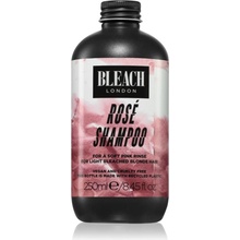 Bleach London Rosé Road Rosé tónovací šampón pre blond vlasy 250 ml