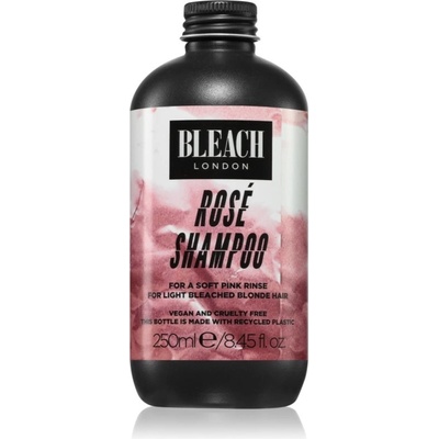 Bleach London Rosé Road Rosé tónovací šampón pre blond vlasy 250 ml