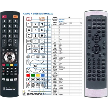 GENERAL MEDION MD6421 - съвместимо дистанционно управление на марката General (MD6421)