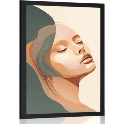 Plakát krása ženy Peach Fuzz - 40x60 white