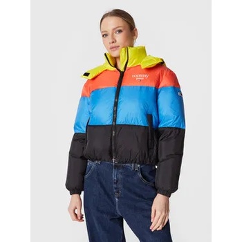 Tommy Jeans Пухено яке Colorblock DW0DW14312 Цветен Relaxed Fit (Colorblock DW0DW14312)