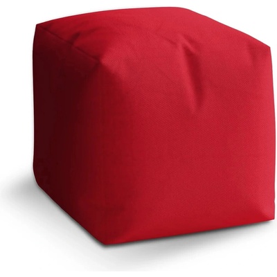 Sablio Taburet Cube Bordová: 40x40x40 cm