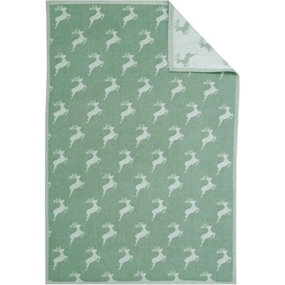 Framsohn HIRSCH ALL OVER 007 50 × 75 cm zelená