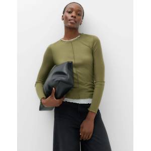 Marks & Spencer Двуслоен топ със волан подплата Marks & Spencer зелена Marks & Spencer | Zelen | ЖЕНИ | 8