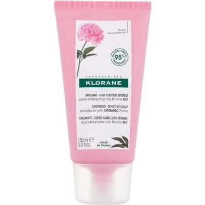 Klorane Organic Peony Soothing zklidňující a hydratační kondicionér na vlasy 150 ml