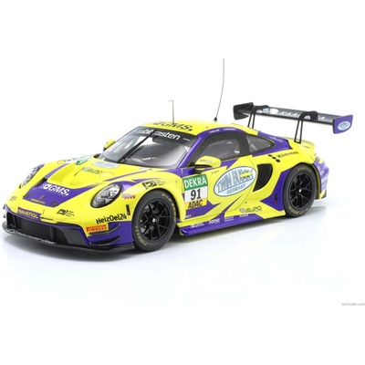 Ixo-models Porsche 911 992 Gt3 R Team Joos By Racemotion N 91 Adac Gt Masters 2023 Finn Gehrsitz Sven Muller Žlutá Modrá 1:18