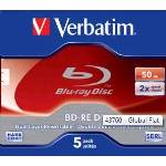 Verbatim BD-RE DL (5-pack)Blu-Ray/Jewel/2x/50GB (43760)