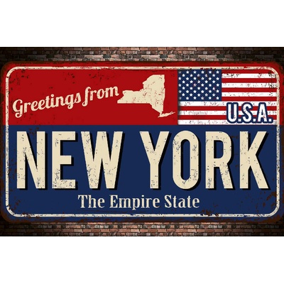 DIMEX ART Флизелинов фототапет табела - ню йорк 375 x 250 см